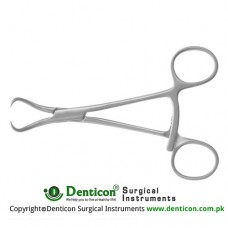 Repositioning Forcep Long Ratchet - Pointed Stainless Steel, 9 cm - 3 1/2"